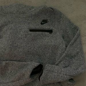 Nike grey hoodie sweatshirt - (small)